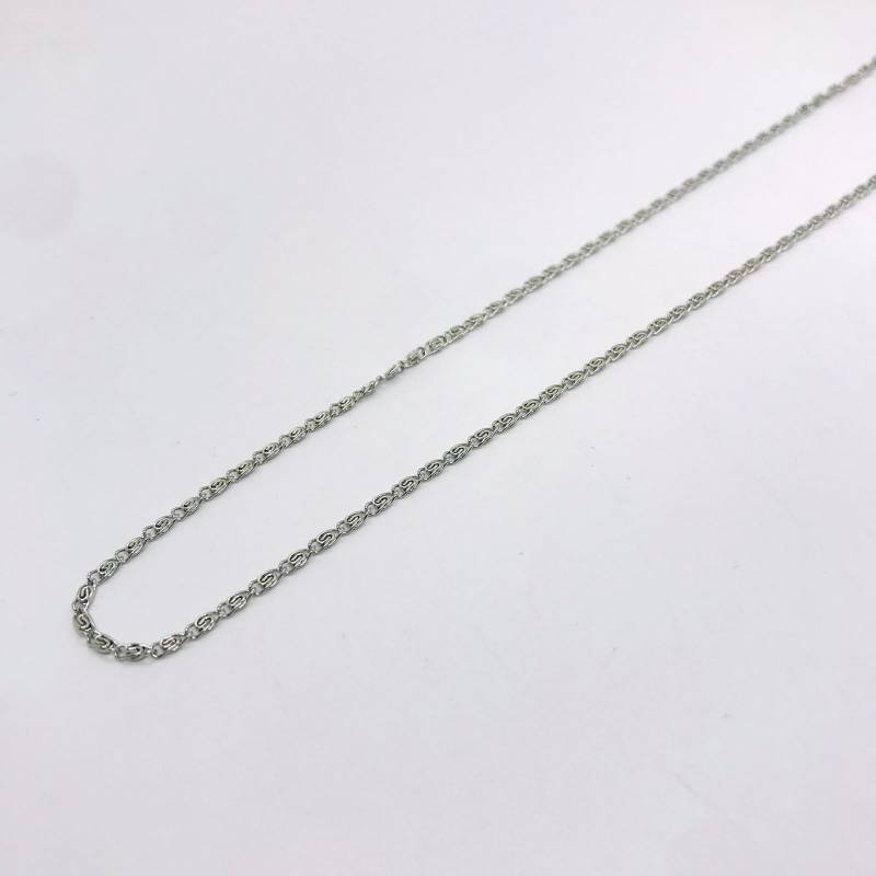 Cadena malla Rectangular con rayas 4.3 mm de Acero inoxidable Dorado 316L  x50cm - Perles & Co