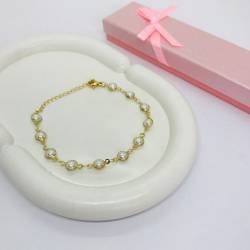 PULSERA ACERO DORADO