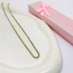 CADENA STRASS ACERO DORADO