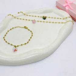 PULSERA ACERO DORADO