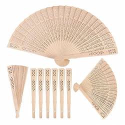 ABANICO DE MADERA X 12