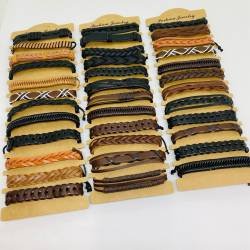 PULSERA ECO CUERO X 12