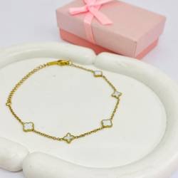 PULSERA ACERO DORADO