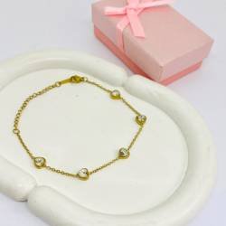 PULSERA ACERO DORADO