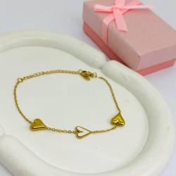 PULSERA ACERO DORADO