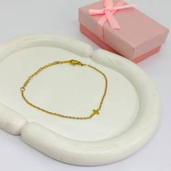 PULSERA ACERO DORADO