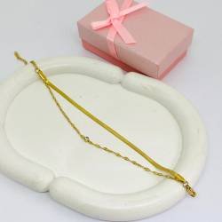 PULSERA ACERO DORADO