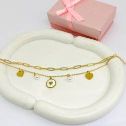 PULSERA ACERO DORADO