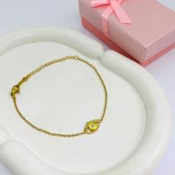 PULSERA ACERO DORADO