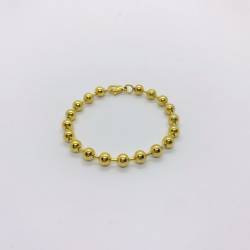 PULSERA ACERO DORADO 6X18