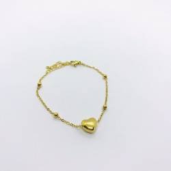 PULSERA ACERO DORADO